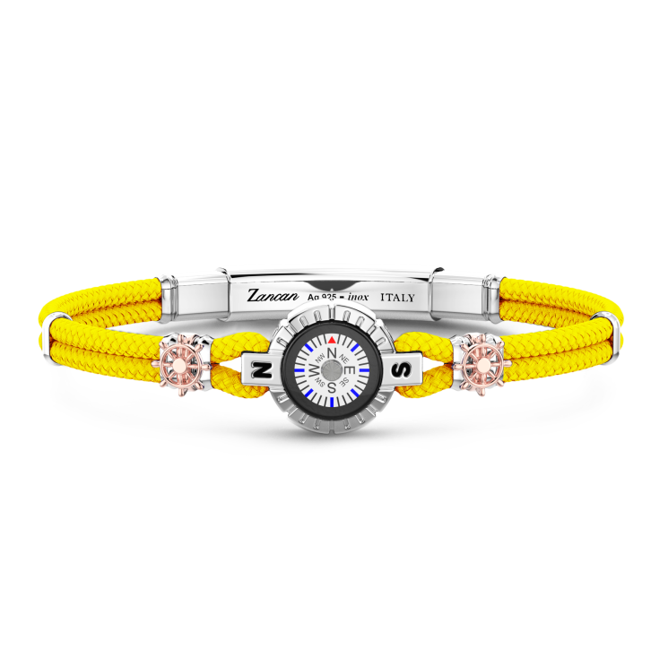 Bracciale Zancan in kevlar con bussola.