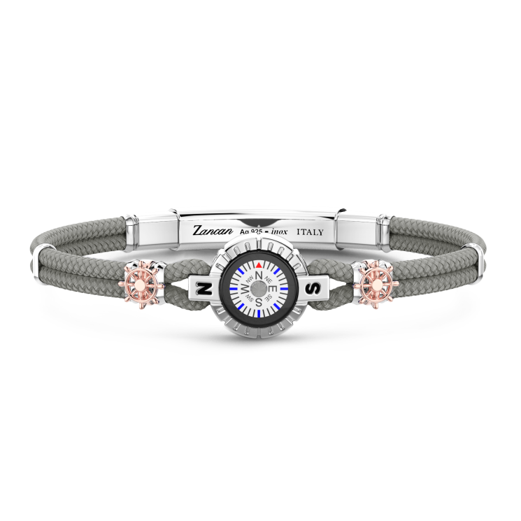 Zancan Armband aus Kevlar-Seil mit Kompass.