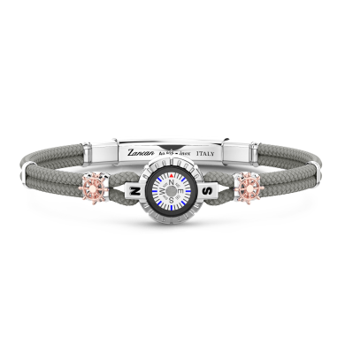 Zancan Armband aus Kevlar-Seil mit Kompass.