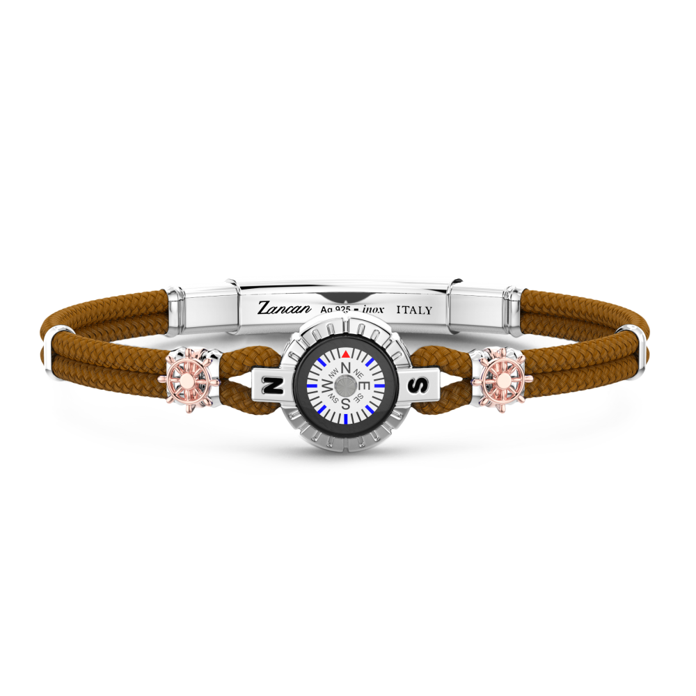Bracciale Zancan in kevlar con bussola.