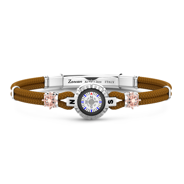 Bracciale Zancan in kevlar con bussola.