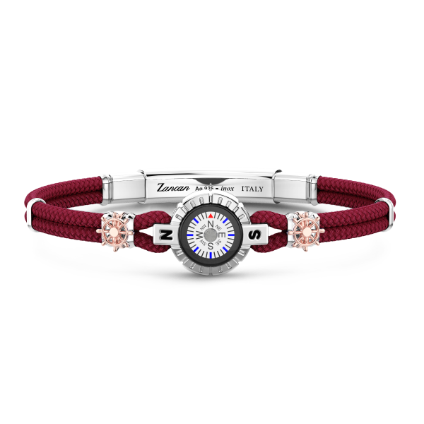 Bracciale Zancan in kevlar con bussola.