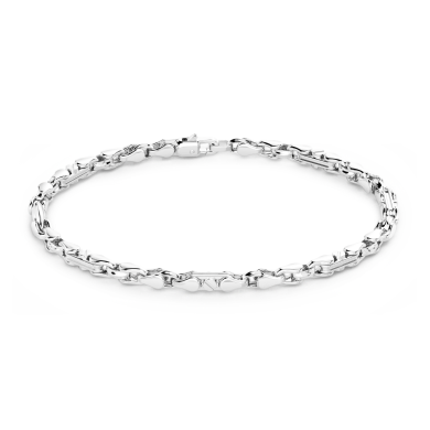 Bracelet Zancan maille seule en argent.