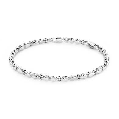 Bracelet Zancan maille seule en argent.