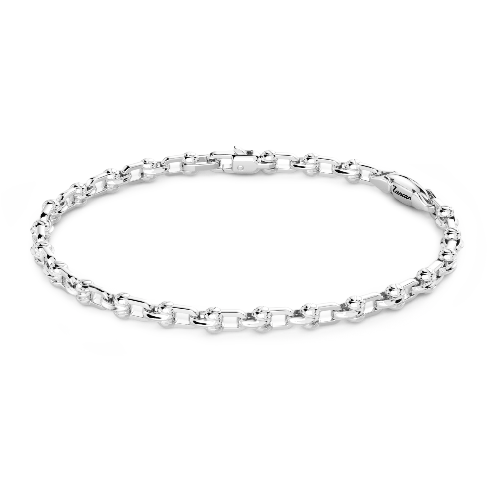 Zancan chain bracelet in silver.