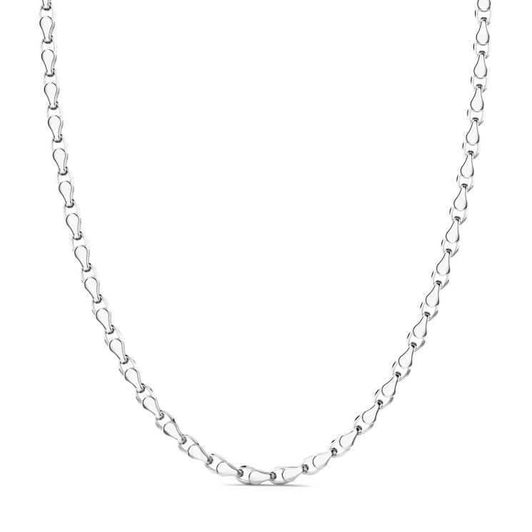 Zancan chain necklace in silver.
