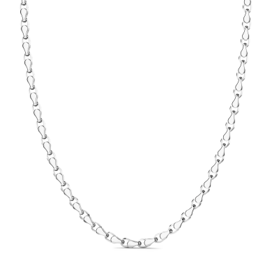 Zancan chain necklace in silver.