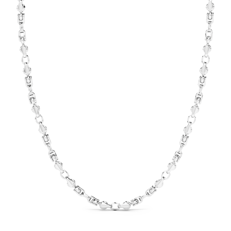 Collier Zancan maille seule en argent.