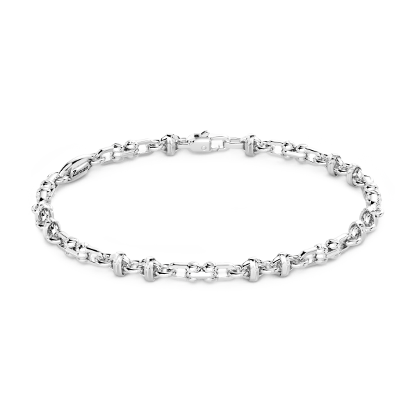 Bracelet Zancan maille seule en argent.