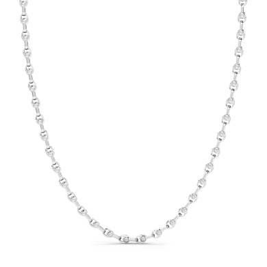 Zancan chain necklace in silver.