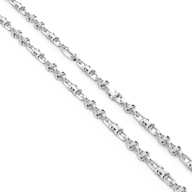 Zancan chain necklace in silver.