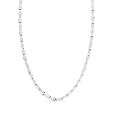 Collier Zancan maille seule en argent.