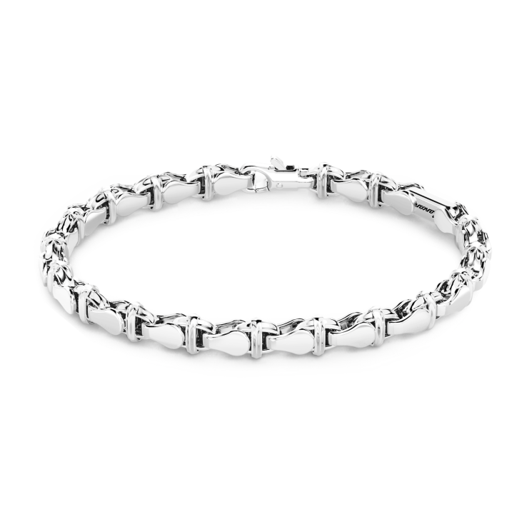 Bracelet Zancan maille seule en argent.