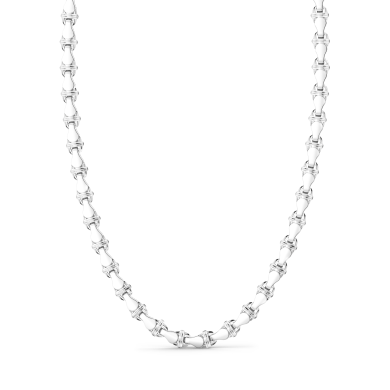 Collier Zancan maille seule en argent.