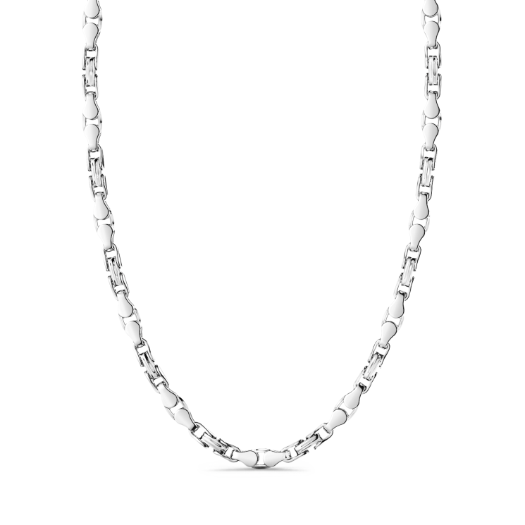 Collier Zancan maille seule en argent.