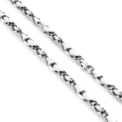 Collier Zancan maille seule en argent.