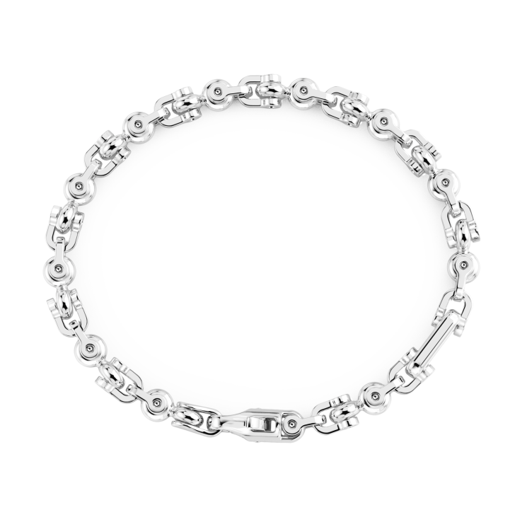 Bracelet Zancan maille seule en argent.