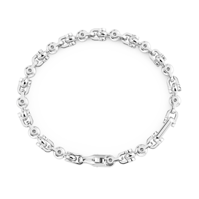 Bracelet Zancan maille seule en argent.