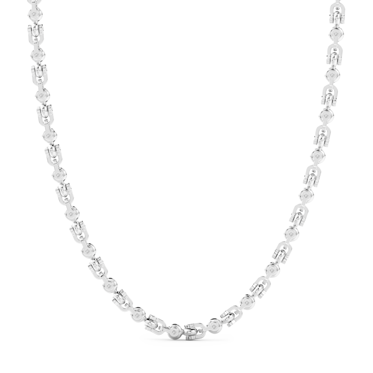 Collier Zancan maille seule en argent.