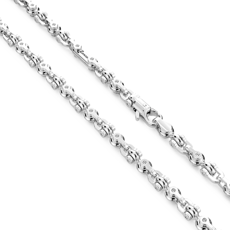 Collier Zancan maille seule en argent.