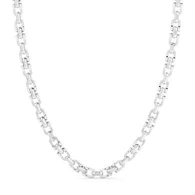 Zancan chain necklace in silver.