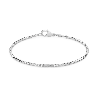 Pulsera de cadena Zancan en plata.