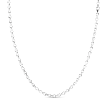 Zancan silver link-only necklace.