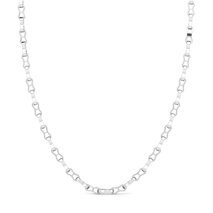 Zancan silver link-only necklace.