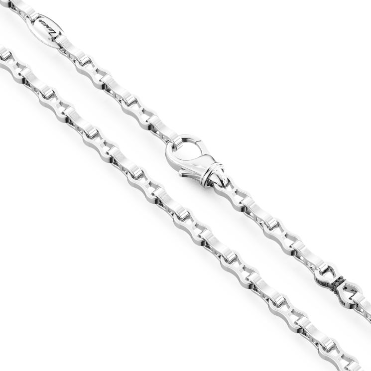 Zancan silver link-only necklace.