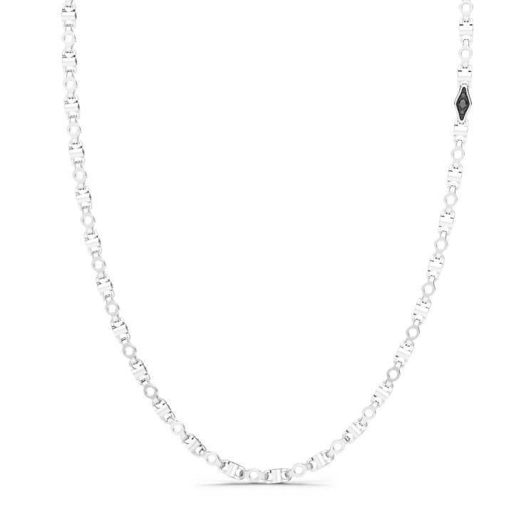 Zancan silver link-only necklace.