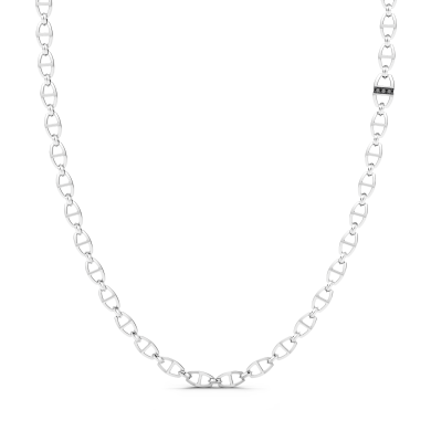 Zancan silver link-only necklace.