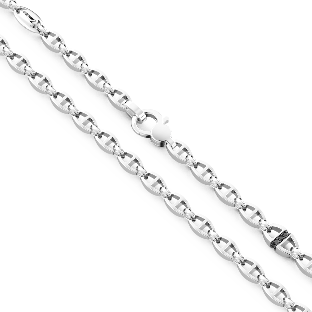 Zancan silver link-only necklace.