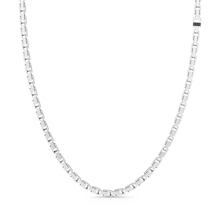 Zancan silver link-only necklace.