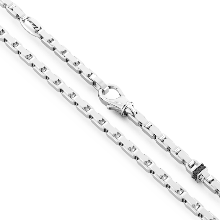 Zancan silver link-only necklace.