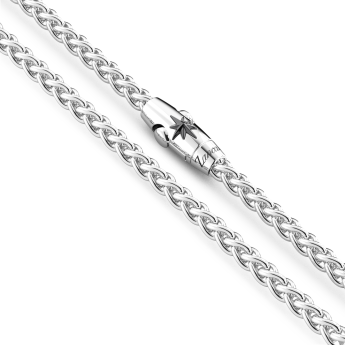 Zancan silver interwoven link necklace. 2